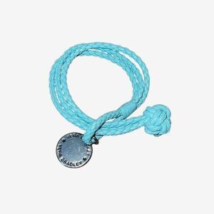 Vera Bradley Frill Braided Cord Charm Bracelet Blue